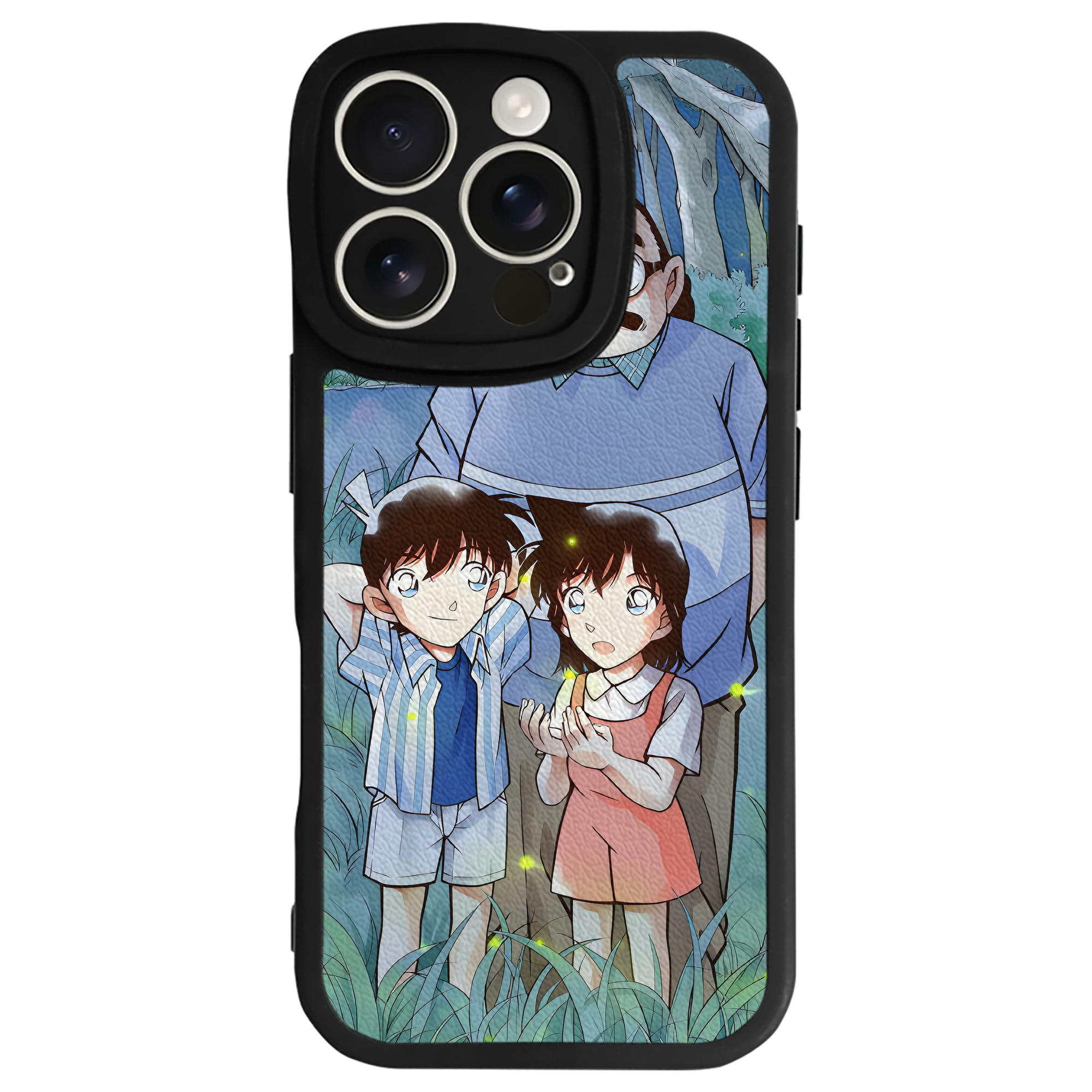 （画像用） 名探偵コナン Detective Conan 【iPhone 16シリーズ対応】シリコンスマホケース（レザー調） 材質：シリコン
